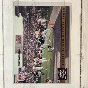 1991 Pro Set #339 1990 Replay Chiefs Clinch Playoff Berth NFL
